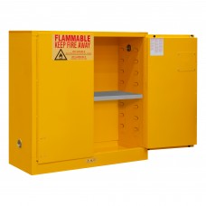 Durham 1030M-50 Flammable Storage Cabinet - 30 Gallon, Manual Door (43" x 18" x 44")