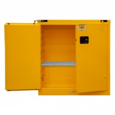 Durham 1030S-50 Flammable Storage Cabinet, 30 Gallon, Self Closing Door (43" x 18" x 45-3/8")