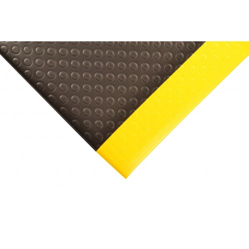 3 Width x 6 Length x 1/2 Thickness Black NoTrax 413 Blade Runner Safety/Anti-Fatigue Mat with Dyna-Shield PVC Sponge 
