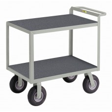 Little Giant Instrument Cart with Hand Guard G-2436-9PM Flush Shelves 24 x 36 Pnuematic Wheels