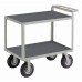 Little Giant Instrument Cart with Hand Guard G-2436-9PM Flush Shelves 24 x 36 Pnuematic Wheels