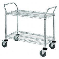 Chrome Utility Cart (18 x 36) 2 shelves