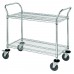 Chrome Utility Cart (24x36) 2 shelves