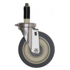 Caster - Stainless Steel WR-00HS Four Swivel 5" Polyurethane, 2 with brake