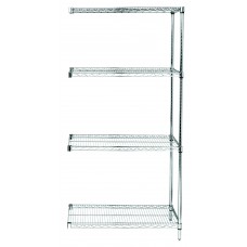 AD54-1260S Add-On Unit, 4 shelf 12" x 60" x 54" - Stainless Steel