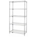 Quantum WR54-2124S-5 Wire Shelving (5 Shelf) 21" x 24" x 54" - Stainless Steel